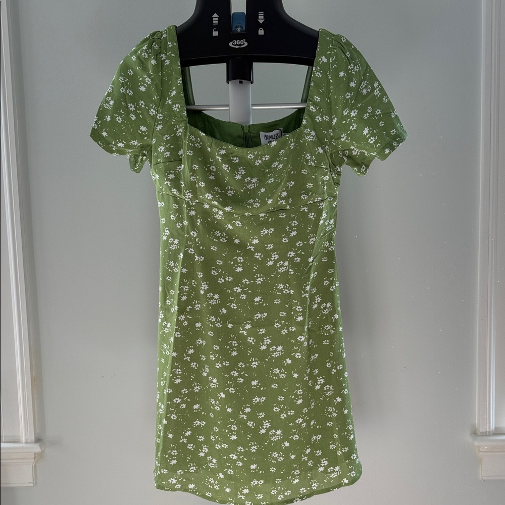 Princess Polly Olive Green Floral Mini Dress